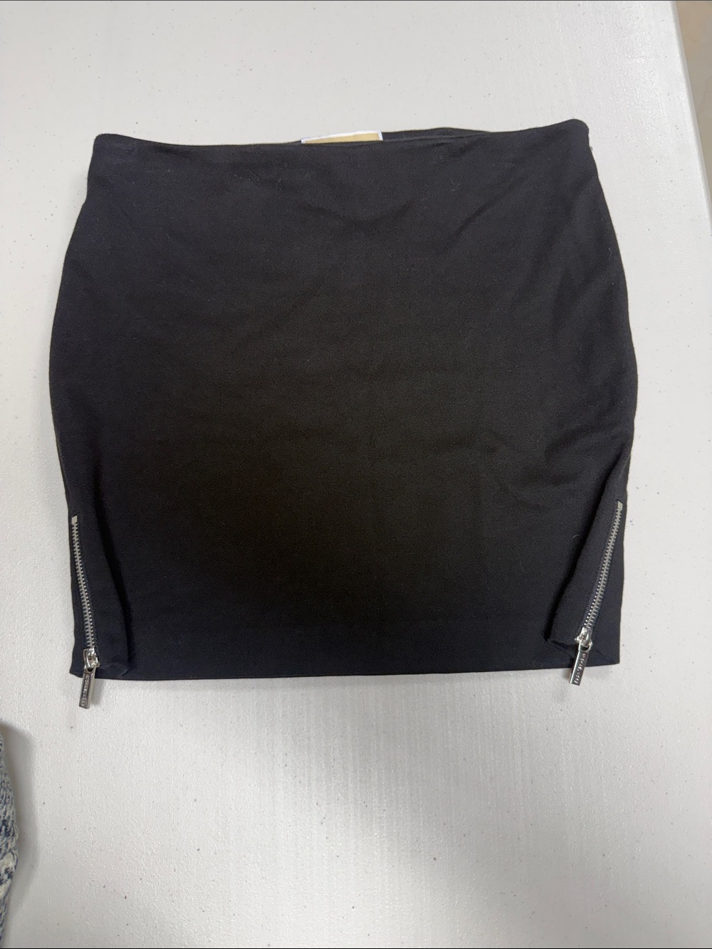 Michael Kors Black Mini Skirt with Side Zippers